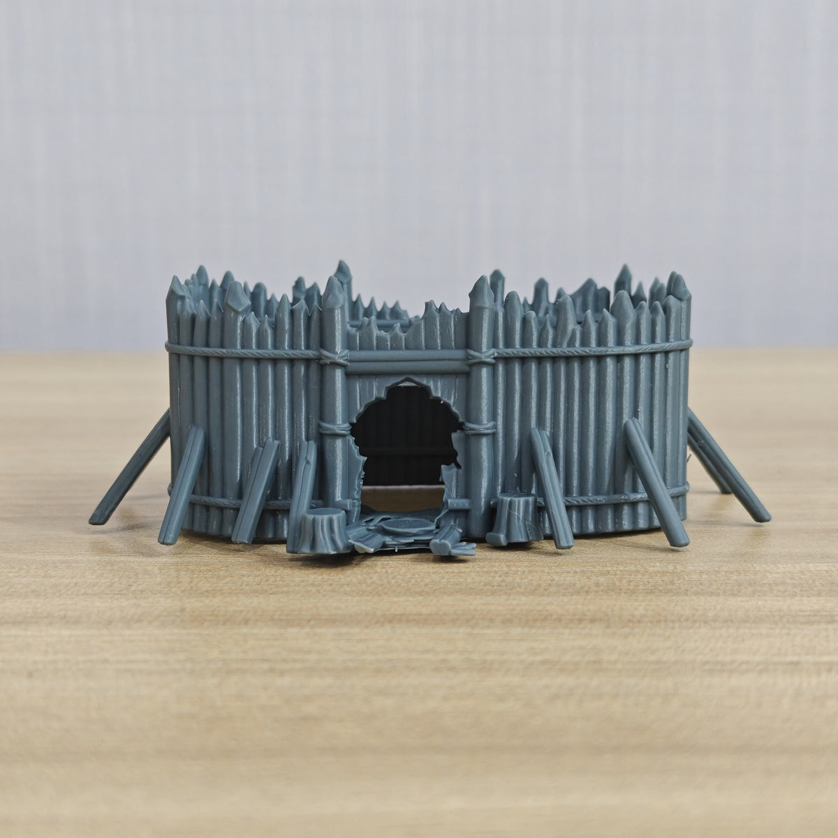 Ruined Building Series – Ruined Wooden Palisade Camp A MRY-SFW LYTB1273