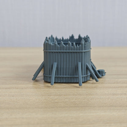 Ruined Building Series – Ruined Wooden Palisade Camp A MRY-SFW LYTB1273