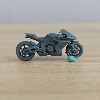 Future Sci Fi Style Urban Racing Motorcycle Model MRY-SFW LYTA556