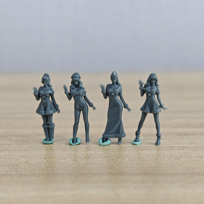 Christmas Themed Girl Figure Modern Model 4 pcs MRY-SFW LYTR880