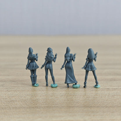 Christmas Themed Girl Figure Modern Model 4 pcs MRY-SFW LYTR880