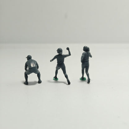 Baseball Game Scene Resin Miniature Model 3-Figure Set - Baseball Player Figures Unpainted DIY Model Painting Sports Scene Decor 1set MRY-SFW LYTR131