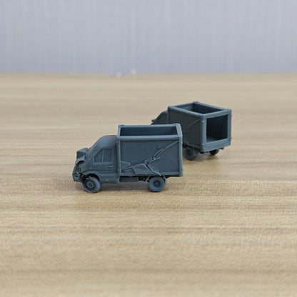 3D Printed Damaged Delivery Truck Scale Post-Apocalyptic Wargame Miniature MRY-SFW LYTA193