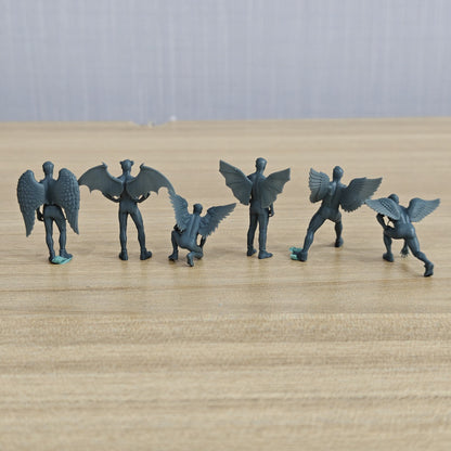 Fantasy World Winged Beings Angel Demon Group of 6 Miniature Car Diorama Figures Scene Props Accessories Resin MRY-SFW LYTR468