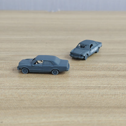Crashed Vintage Car 3D Printed Wasteland Diorama Accessory MRY-SFW LYTA192