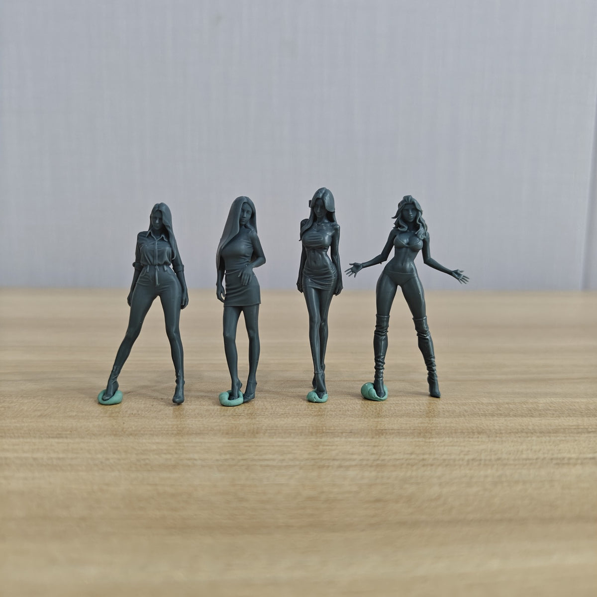 Beauty 9Female Warrior Chess Resin White Model War Game Miniature Soldier Scene Character Figure Hand Painted MRY-SFW LYGR181