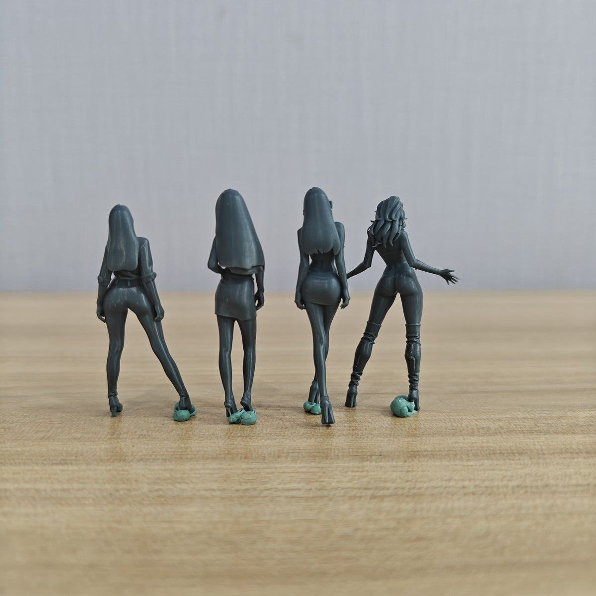 Beauty 9Female Warrior Chess Resin White Model War Game Miniature Soldier Scene Character Figure Hand Painted MRY-SFW LYGR181