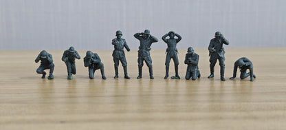 WWII POW Surrender Figures Set of 10 Resin MRY-SFW SSTR868