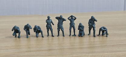 WWII POW Surrender Figures Set of 10 Resin MRY-SFW SSTR868