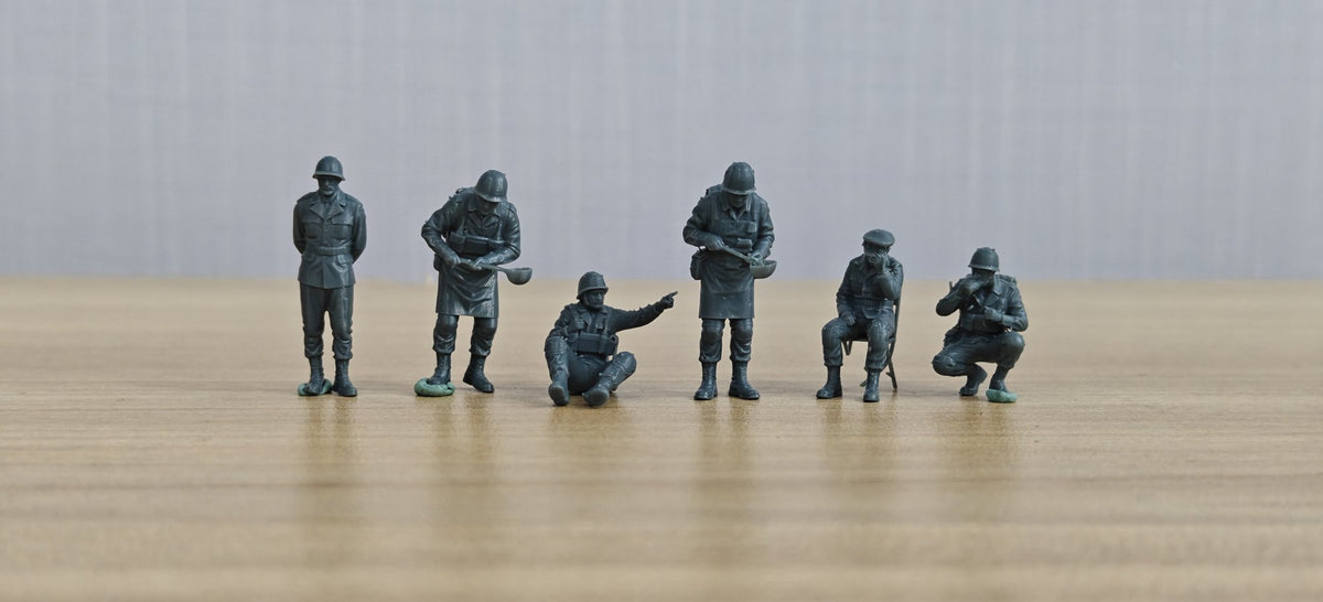 WWII German Soldiers Figures Set of 6 Resin MRY-SFW LYTD047