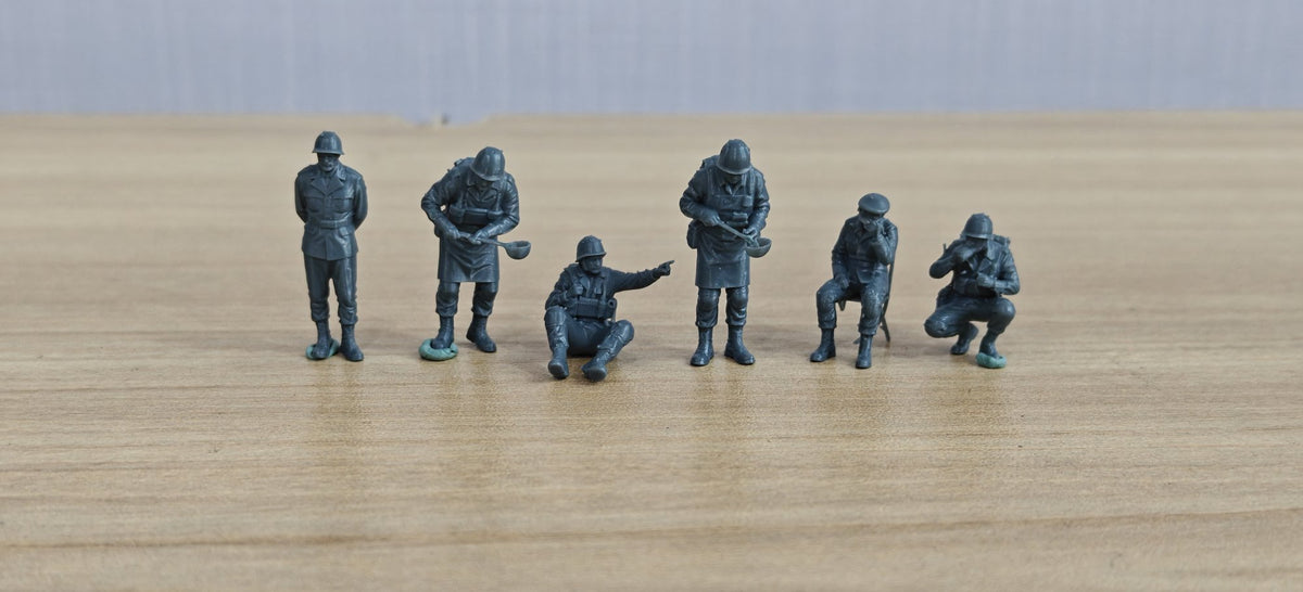 WWII German Soldiers Figures Set of 6 Resin MRY-SFW LYTD047