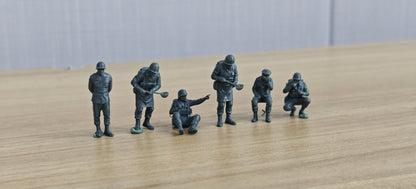 WWII German Soldiers Figures Set of 6 Resin MRY-SFW LYTD047