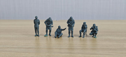 WWII German Soldiers Figures Set of 6 Resin MRY-SFW LYTD047