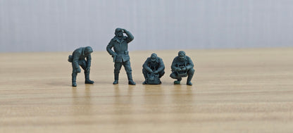 Korean War Battle of Chosin Reservoir Sherman Crew Character Snowfield Maintenance 4-Man Team MRY-SFW SSTR634
