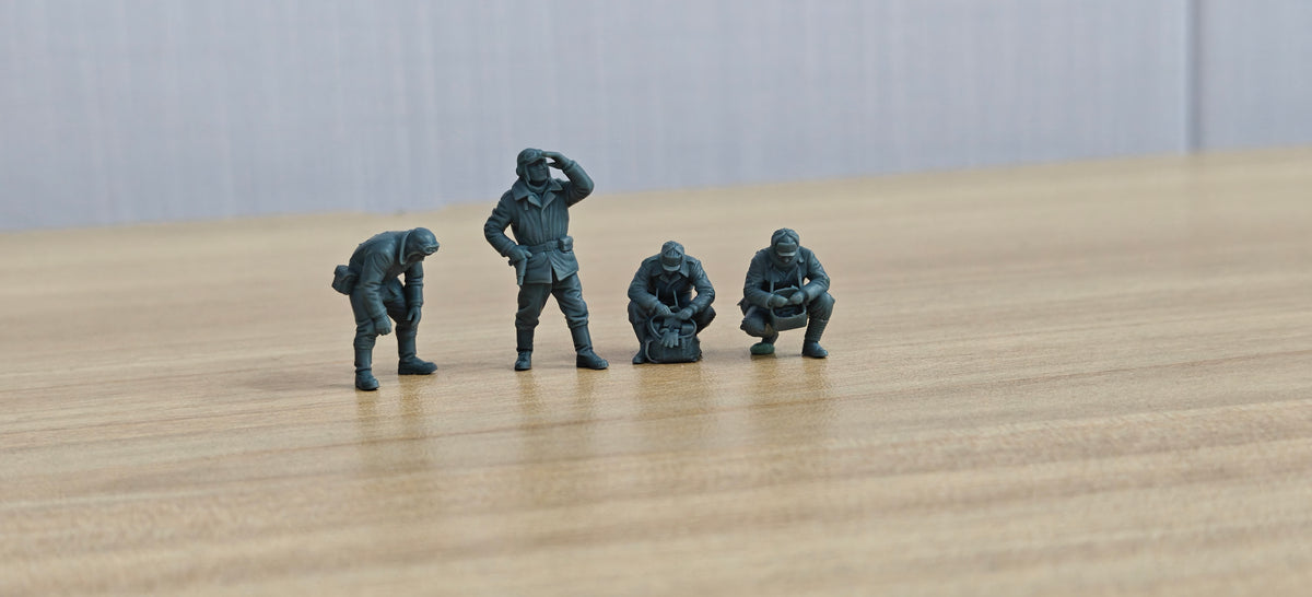 Korean War Battle of Chosin Reservoir Sherman Crew Character Snowfield Maintenance 4-Man Team MRY-SFW SSTR634