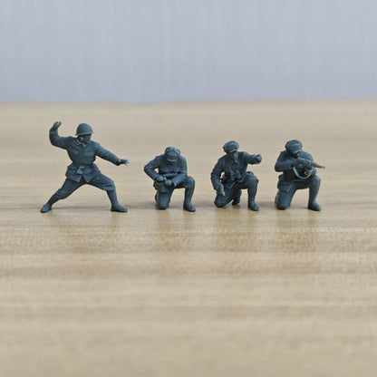 Korean War Battle of Triangle Hill Volunteer Army Crouching Reload Support 4-Man Team MRY-SFW SSTR599