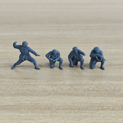 Korean War Battle of Triangle Hill Volunteer Army Crouching Reload Support 4-Man Team MRY-SFW SSTR599