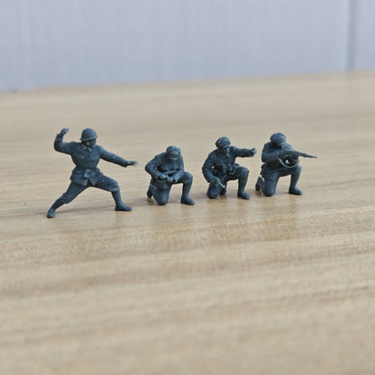 Korean War Battle of Triangle Hill Volunteer Army Crouching Reload Support 4-Man Team MRY-SFW SSTR599