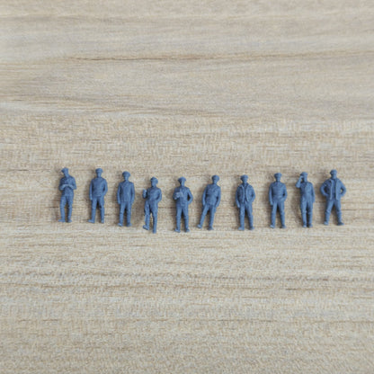 WWII German U-96 Submarine Deck Officers And Sailors 10 Miniature Figures Set MRY-SFW LYWF051