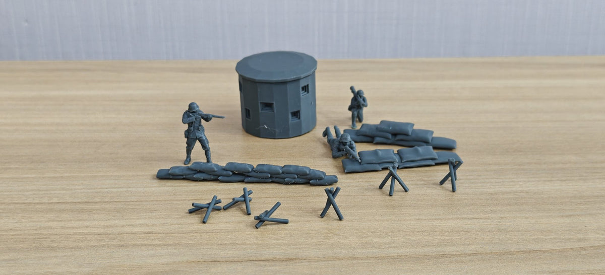 Battlefield Wreck Soldiers Scene Set Resin,Battlefield Weapons Accessories Set Resin MRY-SFW LYAF031