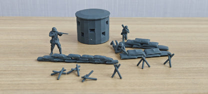 Battlefield Wreck Soldiers Scene Set Resin,Battlefield Weapons Accessories Set Resin MRY-SFW LYAF031