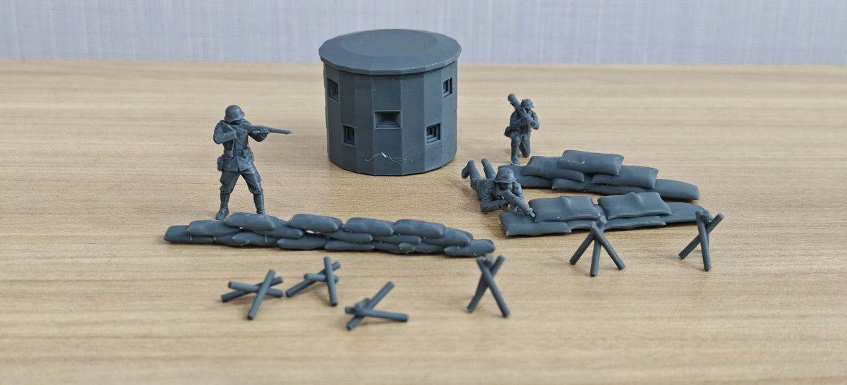 Battlefield Wreck Soldiers Scene Set Resin,Battlefield Weapons Accessories Set Resin MRY-SFW LYAF031