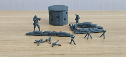 Battlefield Wreck Soldiers Scene Set Resin,Battlefield Weapons Accessories Set Resin MRY-SFW LYAF031