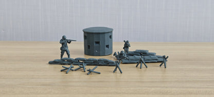 Battlefield Wreck Soldiers Scene Set Resin,Battlefield Weapons Accessories Set Resin MRY-SFW LYAF031