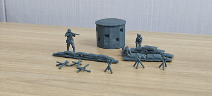 Battlefield Wreck Soldiers Scene Set Resin,Battlefield Weapons Accessories Set Resin MRY-SFW LYAF031