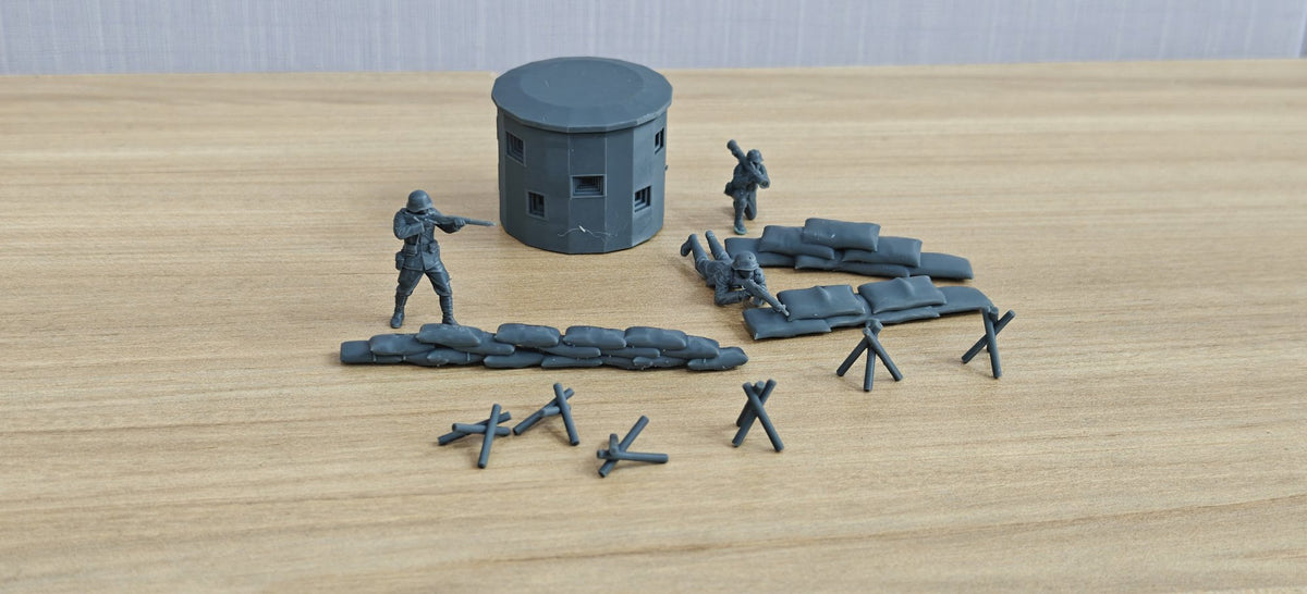 Battlefield Wreck Soldiers Scene Set Resin,Battlefield Weapons Accessories Set Resin MRY-SFW LYAF031