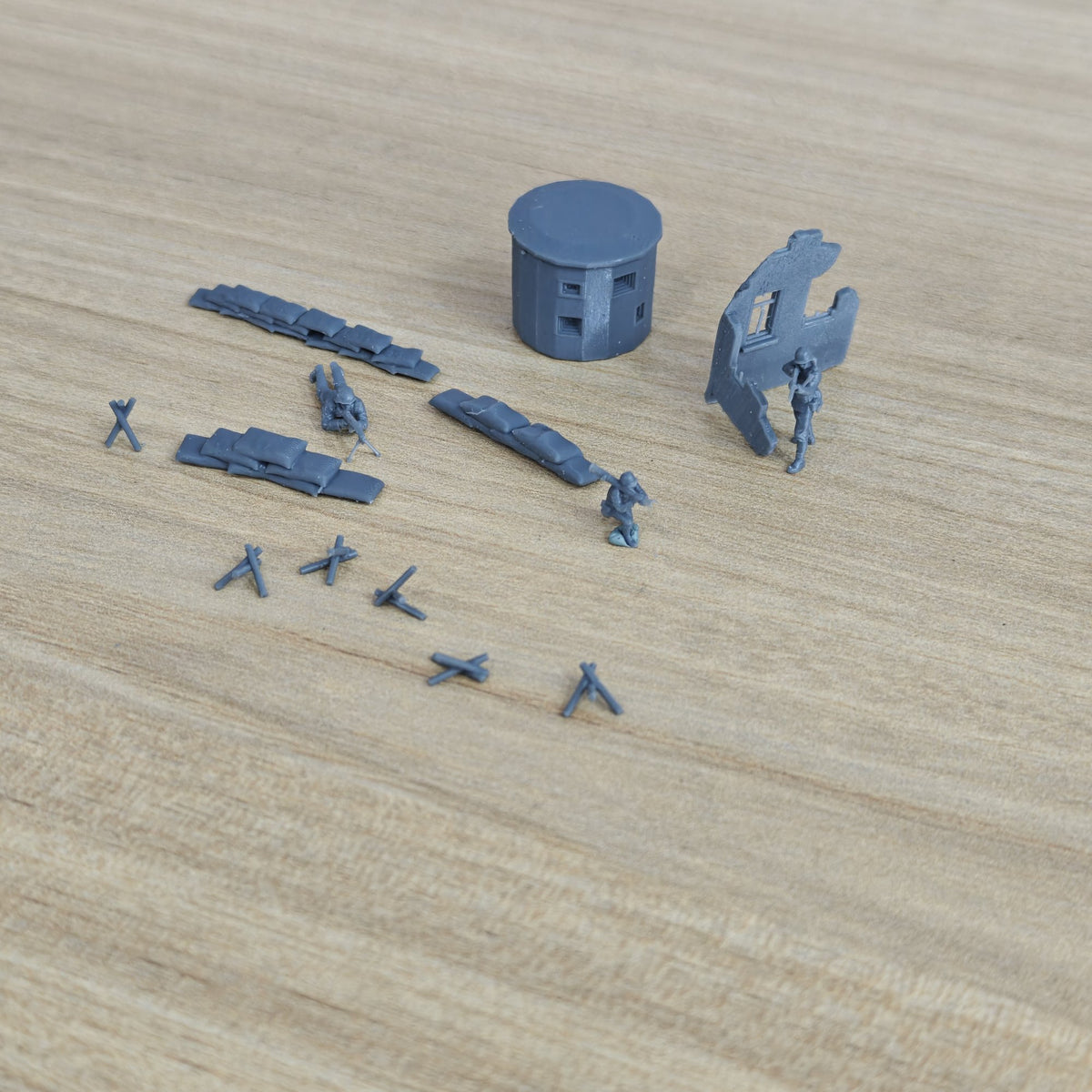 Battlefield Wreck Soldiers Scene Set Resin,Battlefield Weapons Accessories Set Resin MRY-SFW LYAF031