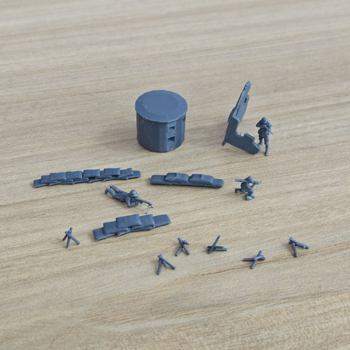 Battlefield Wreck Soldiers Scene Set Resin,Battlefield Weapons Accessories Set Resin MRY-SFW LYAF031