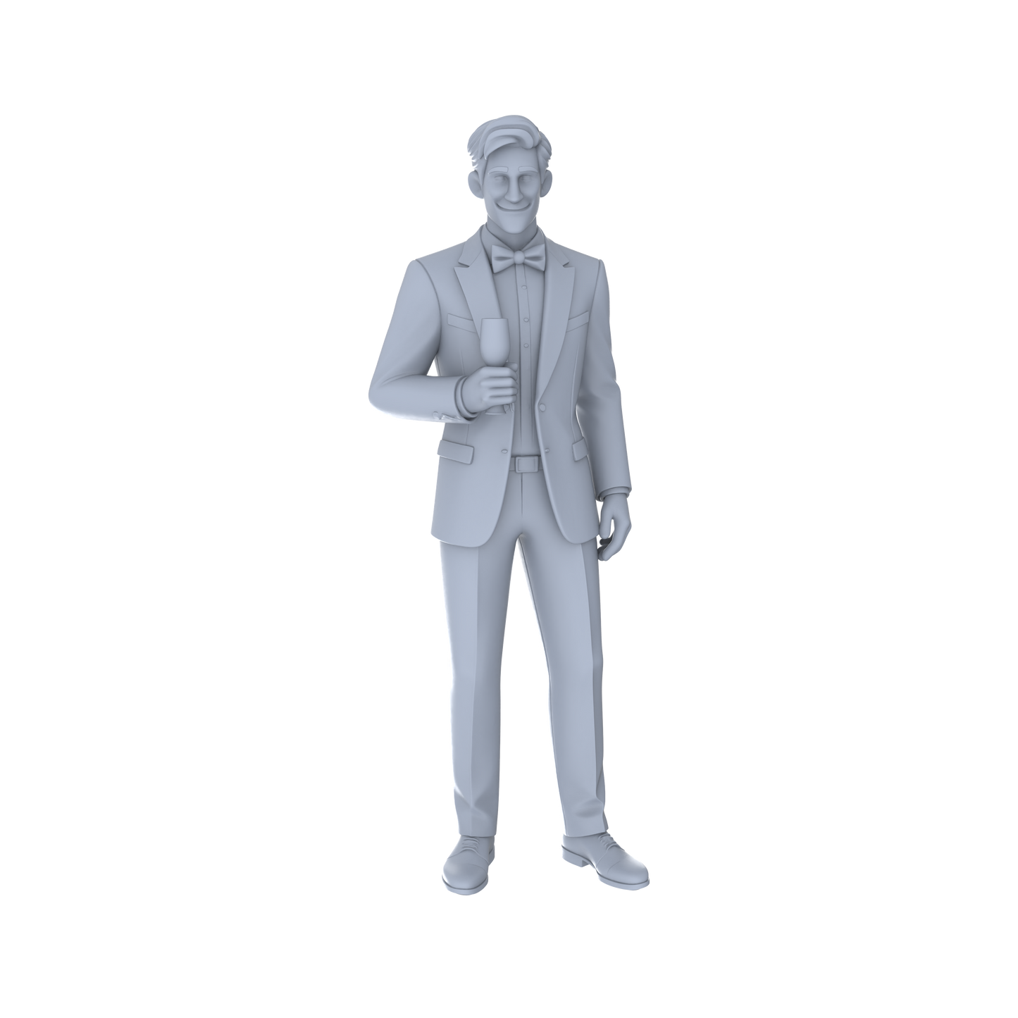 Yao's Studio LYTR122 Urban High-End Dinner Party Scene Resin Miniature Model 4-Figure Set - Gents & Formal Attire Figures Unpainted DIY Model Painting Dinner Party Decor 1set