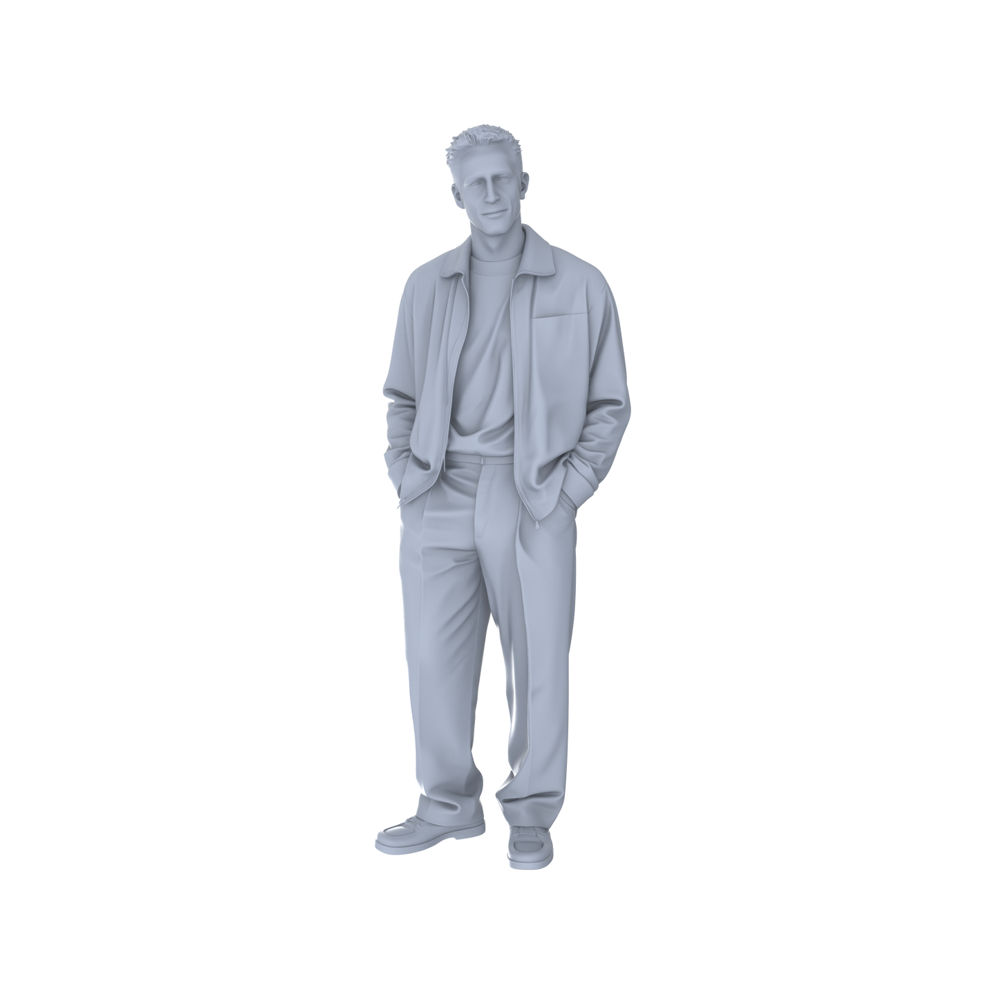 Yao's Studio LYTR123 Modern Urban Youth Daily Leisure Scene Resin Miniature Model 6-Figure Set - Casual Youth Figures Unpainted DIY Model Painting Urban Scene Decor 1set