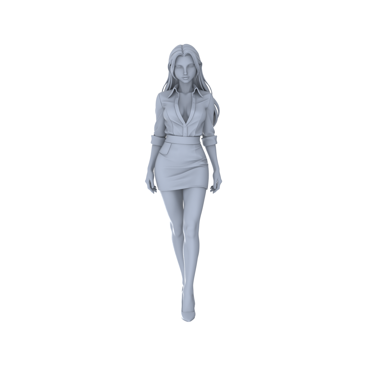 Yao's Studio LYTR125 Modern Workplace Business Women Scene Resin Miniature Model 5-Figure Set - Business Women Figures Unpainted DIY Model Painting Office Scene Decor 1set