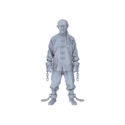 Yao's Studio LYTR126  3D - printed Models of Traditional Prisoner - themed Figures (Sitting, Standing, Chained Styles) 1set