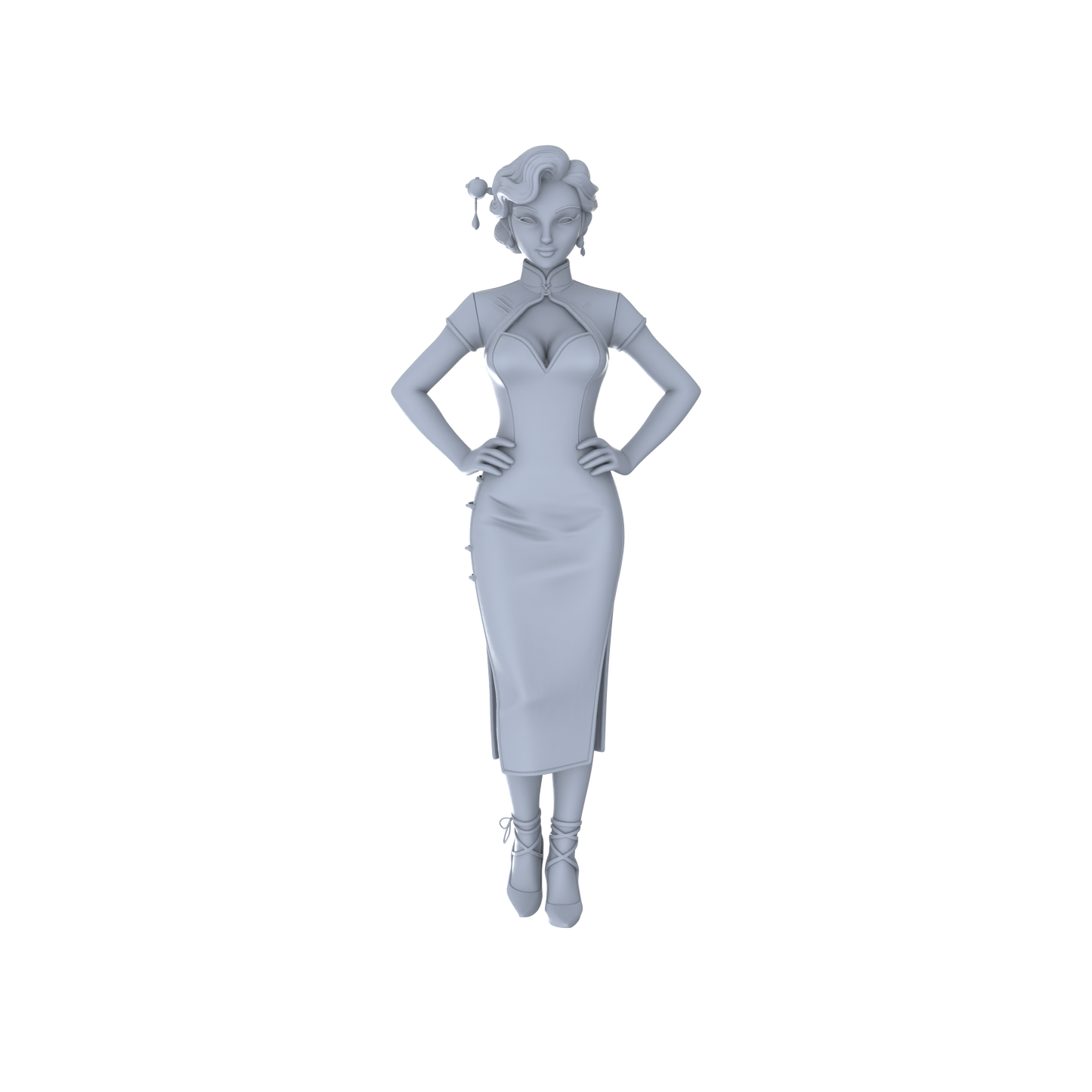 Yao's Studio LYTR128  S Scale Republic of China Style Female Miniature Set Retro Dancer & Qipao Figurines for Sand Table Scenes 1set