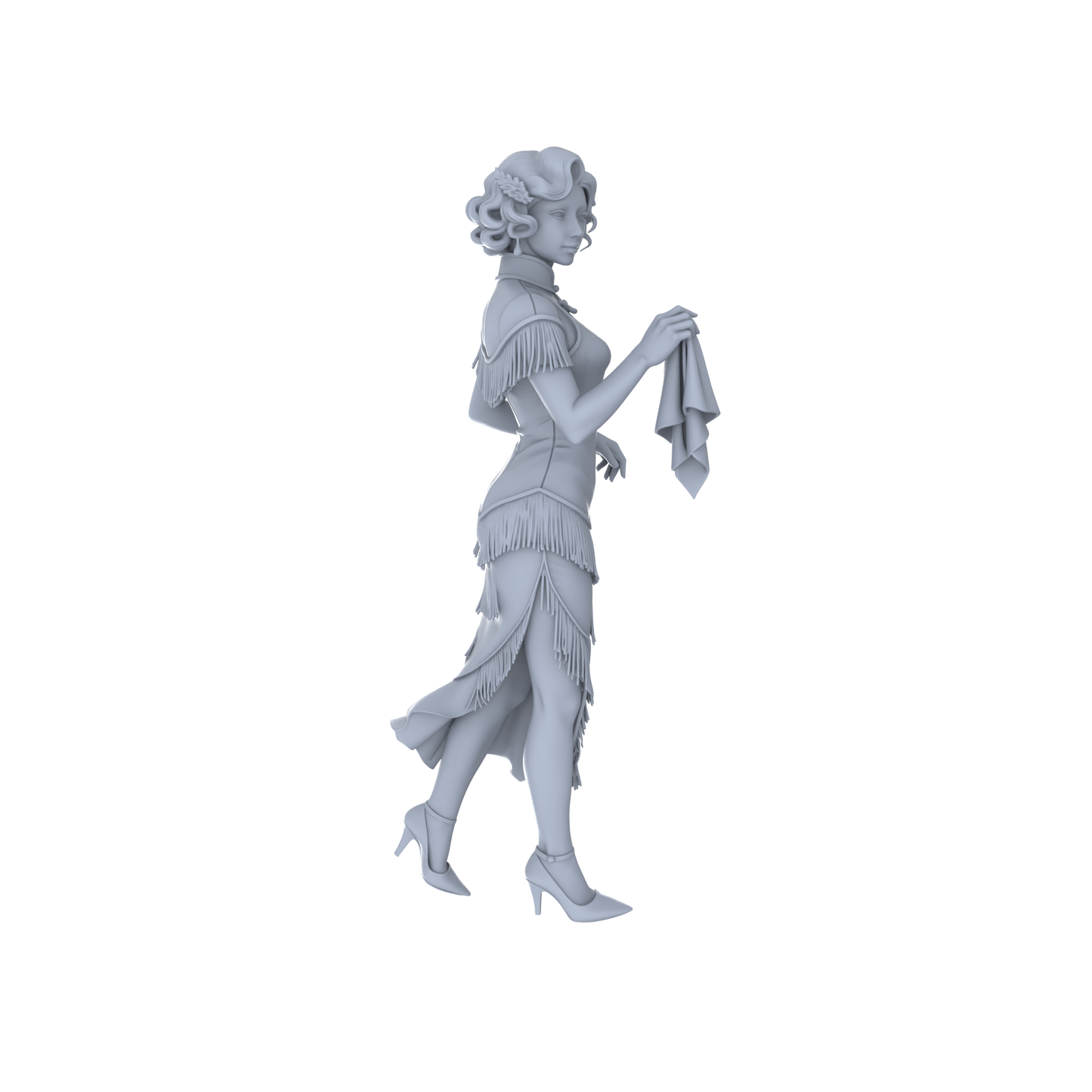 Yao's Studio LYTR128  S Scale Republic of China Style Female Miniature Set Retro Dancer & Qipao Figurines for Sand Table Scenes 1set