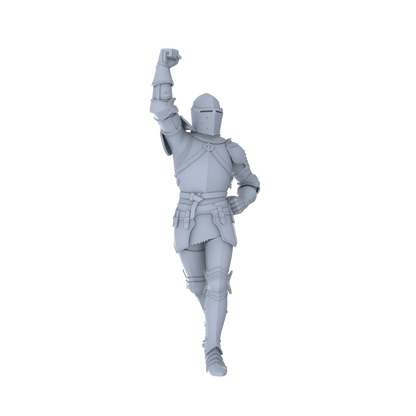 MRY-SFW LYGR050 Medieval knight, standing pose, historical theme, magic theme, wargame, resin white model, fantasy theme, wargaming miniature, scene character, figure, hand-painted S Scale