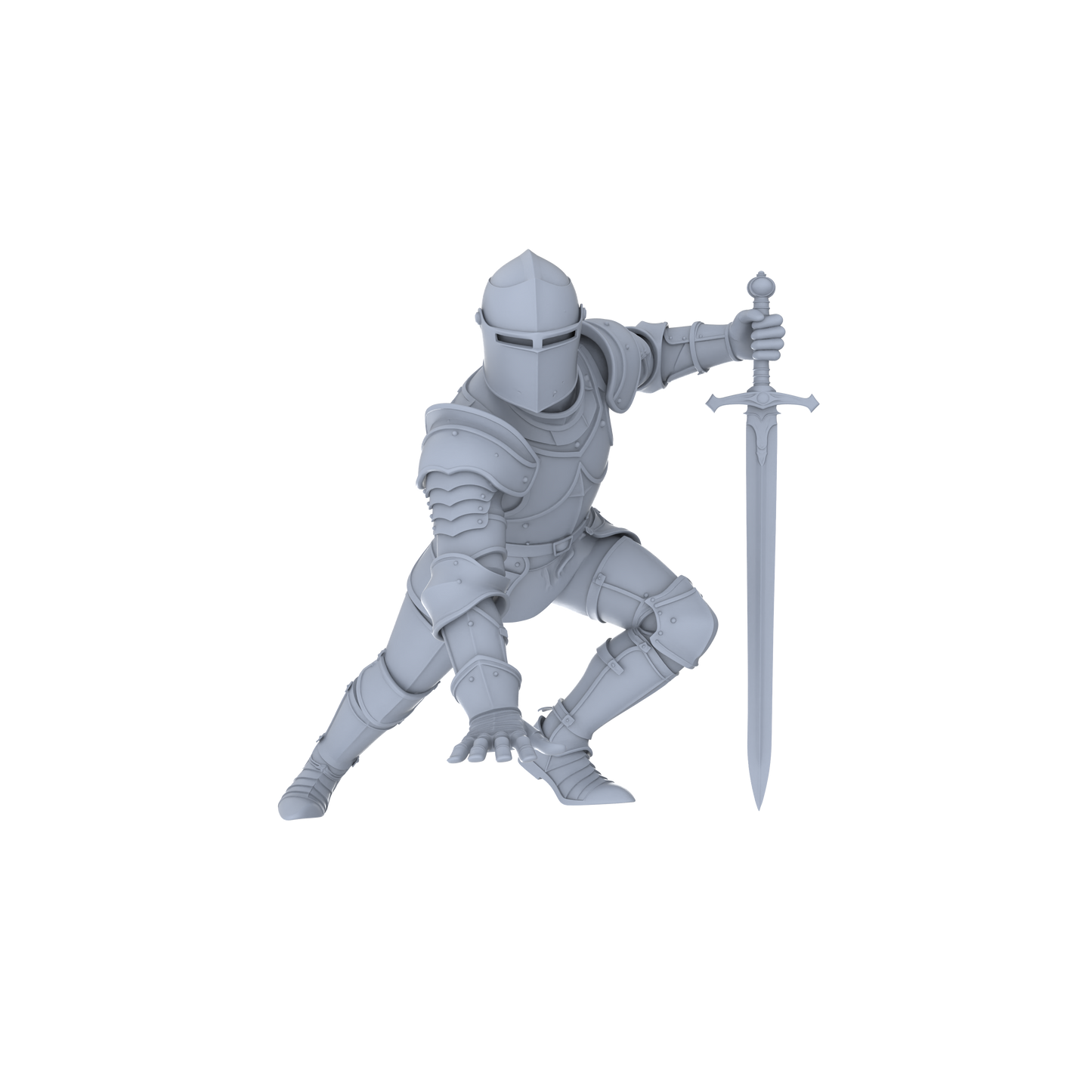 MRY-SFW LYGR048 Medieval knight, resting pose, historical theme, magic theme, wargame, resin white model, fantasy theme, wargaming miniature, scene character, figure, hand-painted S Scale