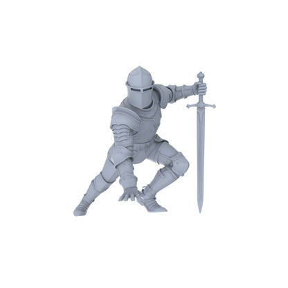 MRY-SFW LYGR048 Medieval knight, resting pose, historical theme, magic theme, wargame, resin white model, fantasy theme, wargaming miniature, scene character, figure, hand-painted S Scale