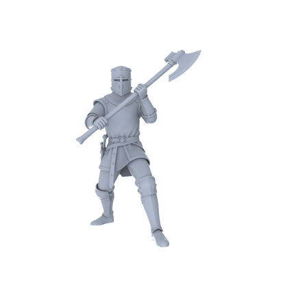 MRY-SFW LYGR049 Medieval knight, combat pose, historical theme, magic theme, wargame, resin white model, fantasy theme, wargaming miniature, scene character, figure, hand-painted S Scale