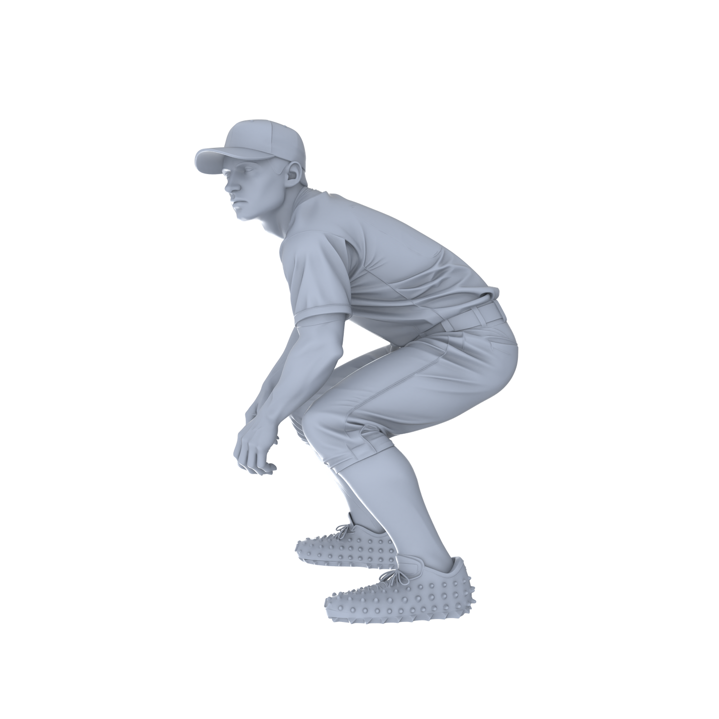 Yao's Studio LYTR131  Baseball Game Scene Resin Miniature Model 3-Figure Set - Baseball Player Figures Unpainted DIY Model Painting Sports Scene Decor 1set