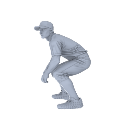 Yao's Studio LYTR131  Baseball Game Scene Resin Miniature Model 3-Figure Set - Baseball Player Figures Unpainted DIY Model Painting Sports Scene Decor 1set