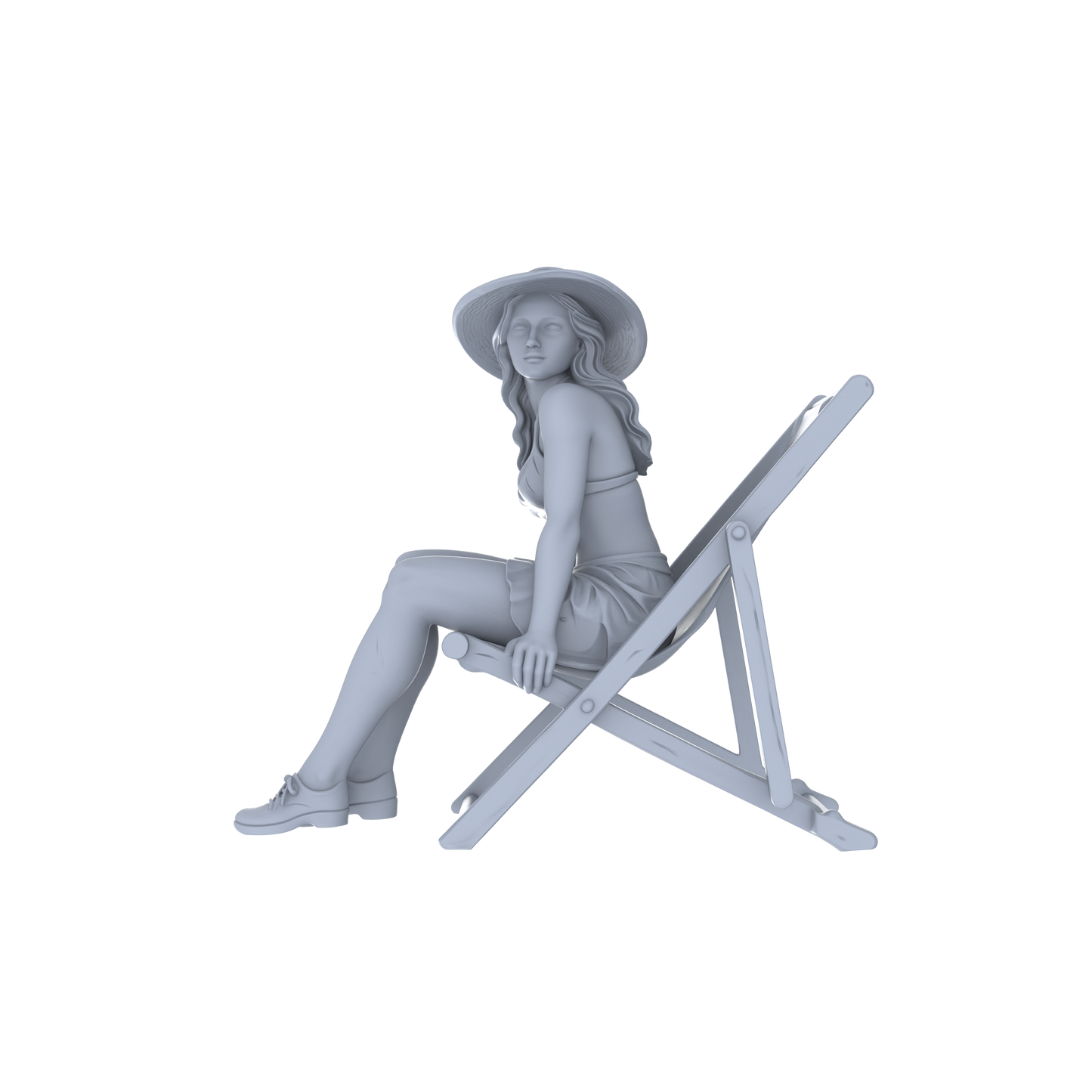 MRY-SFW LYTR132C Modern Summer Casual Female Beach Chair Pose 1pc