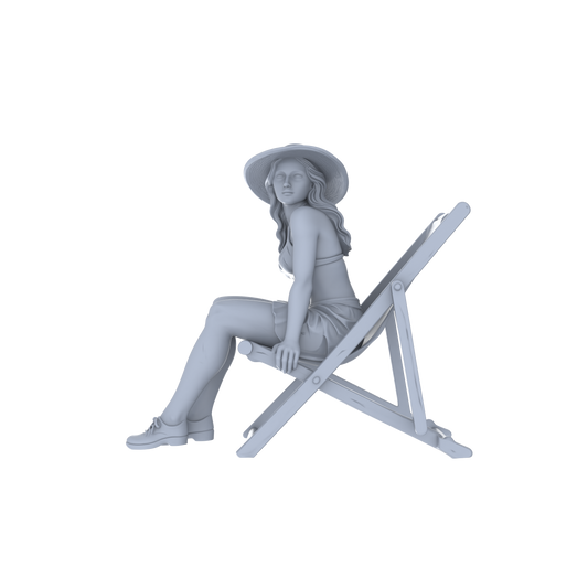 MRY-SFW LYTR132C Modern Summer Casual Female Beach Chair Pose 1pc