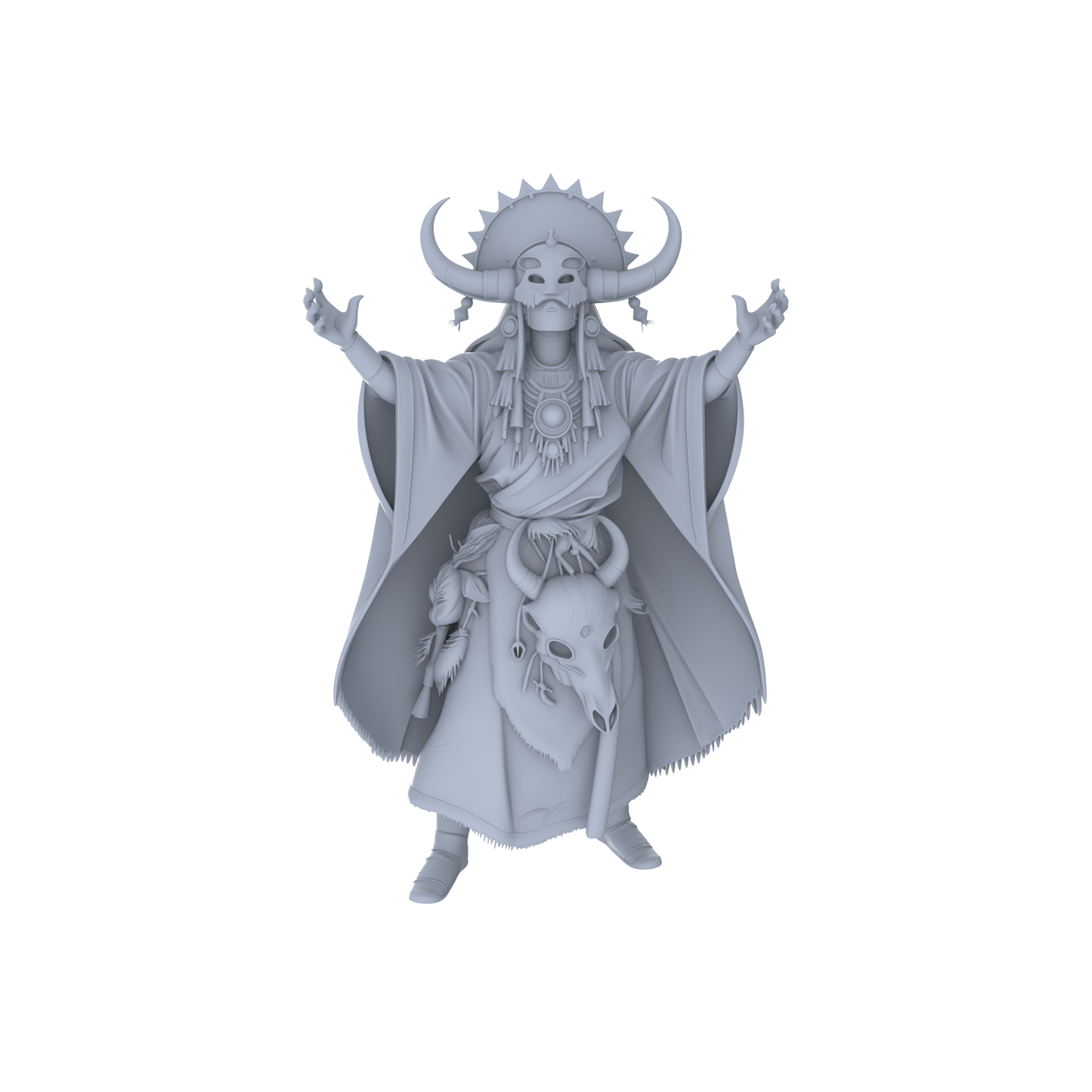 MRY-SFW LYGR045 Shaman, Magic Theme, Wargame, Resin Blank Model, Fantasy Theme, Wargaming Miniatures, Scenic Figures, Handmade Figure, Hand-painted S Scale