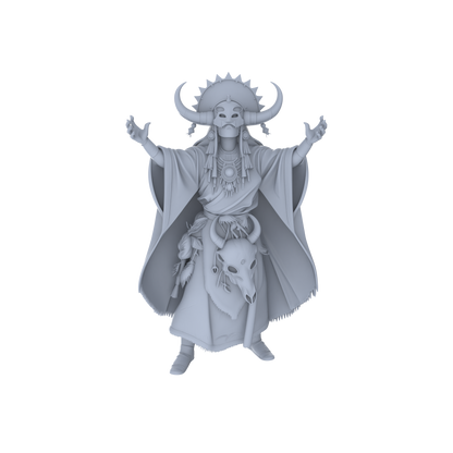 MRY-SFW LYGR045 Shaman, Magic Theme, Wargame, Resin Blank Model, Fantasy Theme, Wargaming Miniatures, Scenic Figures, Handmade Figure, Hand-painted S Scale