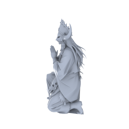 MRY-SFW LYGR045 Shaman, Magic Theme, Wargame, Resin Blank Model, Fantasy Theme, Wargaming Miniatures, Scenic Figures, Handmade Figure, Hand-painted S Scale