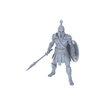 MRY-SFW LYGR044 Medieval, Spartan Warrior, Magic Theme, Wargame, Resin Blank Model, Fantasy Theme, Wargaming Miniatures, Scenic Figures, Handmade Figure, Hand-painted S Scale